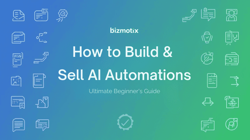 Workflow diagram showing AI-driven automations connecting forms, databases, email, and voice agents